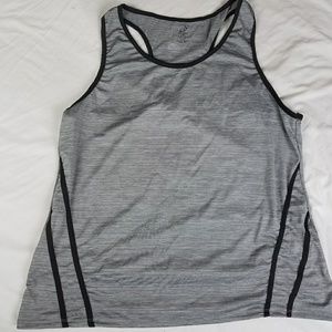 Plus Size Active Top Black and Grey
